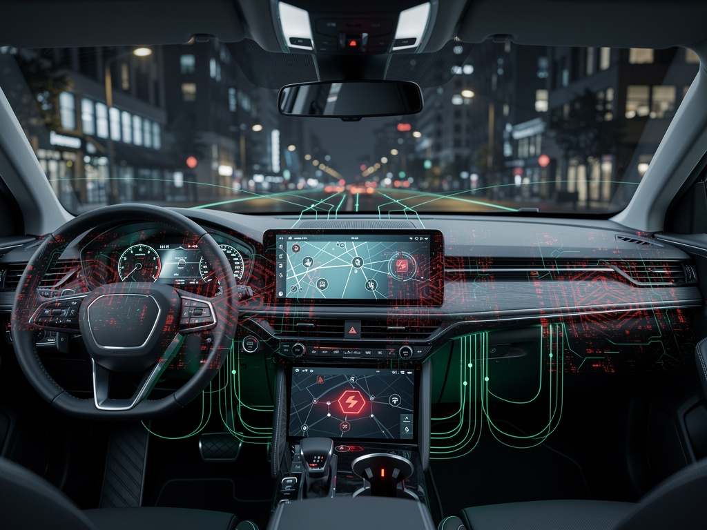 malware infotainment mobil - ilustrasi berita Bahaya Malware Infotainment Mobil: Ancaman pada Head Unit Android