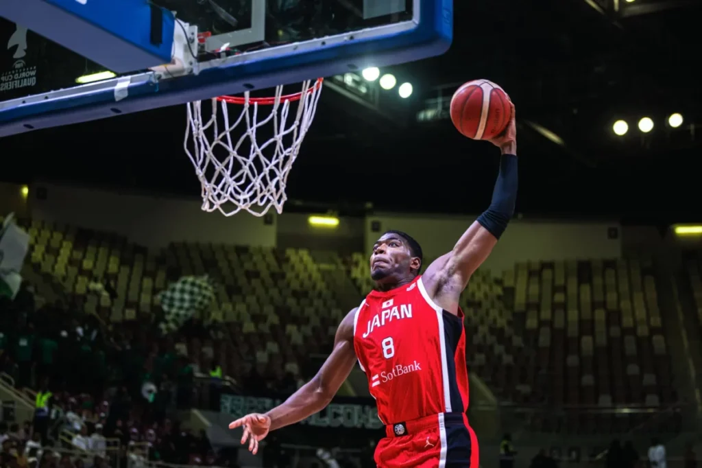 rui hachimura - ilustrasi berita Rui Hachimura Bawa Jepang Menang Telak 28 Poin atas Arab Saudi di Jeddah